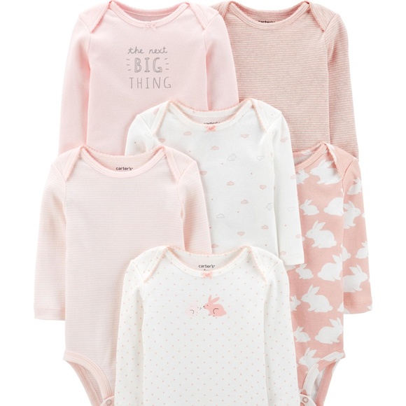Carter's Other - 5/$30  Carter's 6-Pack Bunny Original Bodysuits - 6M Size